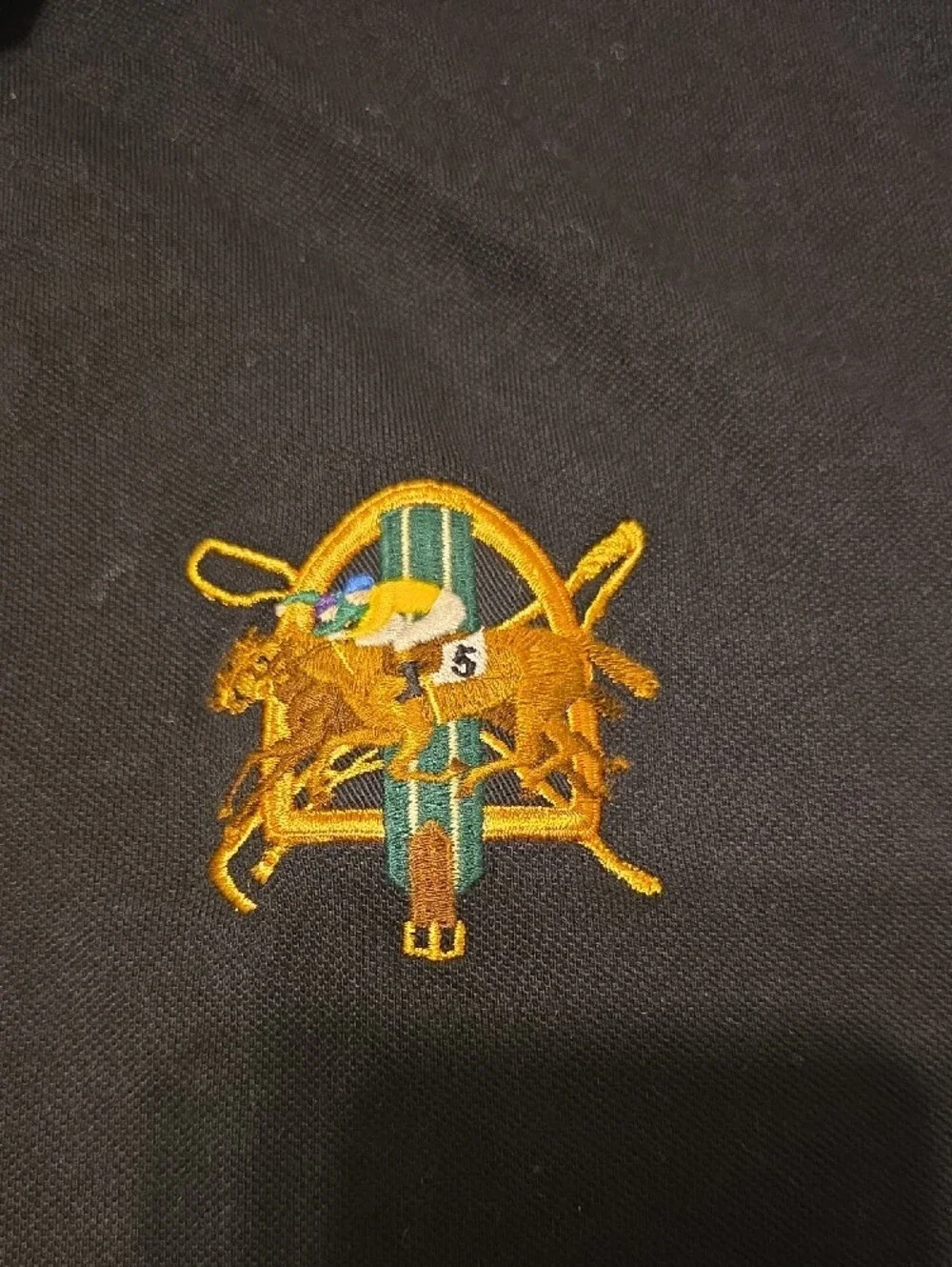 Polo by Ralph Lauren Black Polo with Yellow & Green Crest